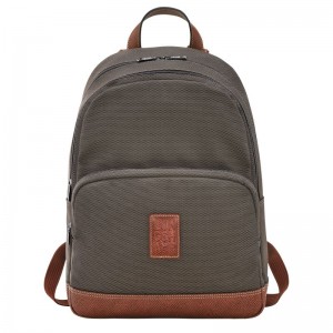 Brown Longchamp Boxford Men Backpack | Ksa-267JKBTPF
