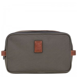 Brown Longchamp Boxford Men Toiletry Bags | Ksa-754KEPJXG