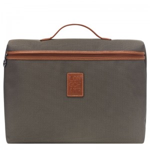Brown Longchamp Boxford S Men Briefcase | Ksa-782ZSLDHY