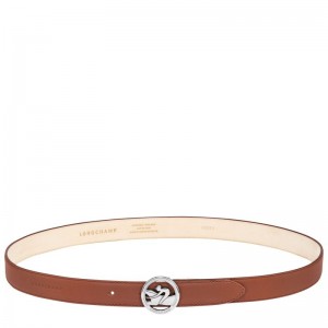 Brown Longchamp La Médaille Women Belt | Ksa-576AKMIYW
