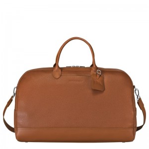 Brown Longchamp Le Foulonné L Men Travel Bag | Ksa-624TUOHMK