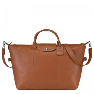 Brown Longchamp Le Foulonné L Men Travel Bag | Ksa-218OSBKCQ