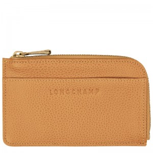Brown Longchamp Le Foulonné Men Card Holder | Ksa-602ALNOHY