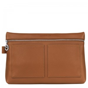 Brown Longchamp Le Foulonné Men Toiletry Bags | Ksa-732ZYLXOT