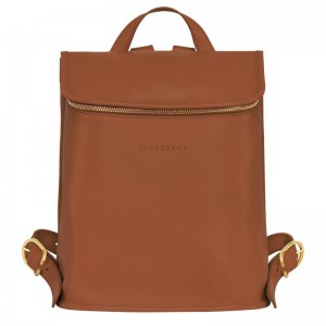 Brown Longchamp Le Foulonné Women Backpack | Ksa-104QKBLJY