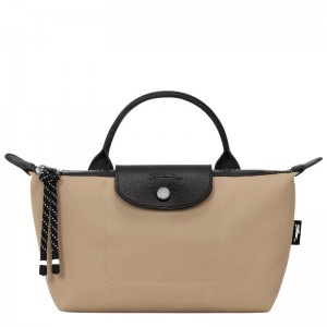 Brown Longchamp Le Pliage Energy Men Pouch | Ksa-201GNJQBS