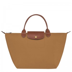 Brown Longchamp Le Pliage Original M Women Handbag | Ksa-613FYEMNV