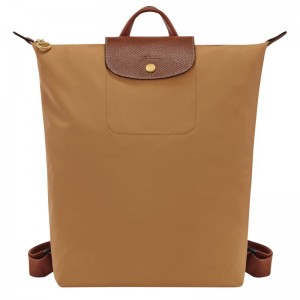 Brown Longchamp Le Pliage Original M Women Backpack | Ksa-401NGRSQI