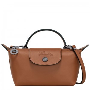 Brown Longchamp Le Pliage Xtra Xs Women Pouch | Ksa-931HDBNZG