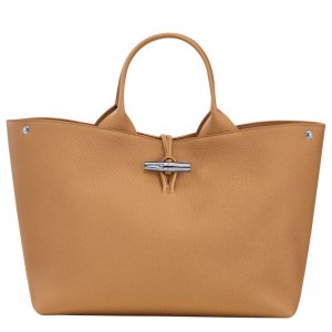 Brown Longchamp Le Roseau L Women Handbag | Ksa-962UKPODM