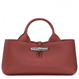 Brown Longchamp Le Roseau S Women Handbag | Ksa-571YEFJAD