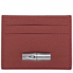 Brown Longchamp Le Roseau Women Card Holder | Ksa-476NVYODF