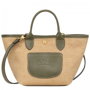 Brown / Olive Longchamp Le Pliage Collection Xs Basket Women Tote Bag | Ksa-596WKCBGE