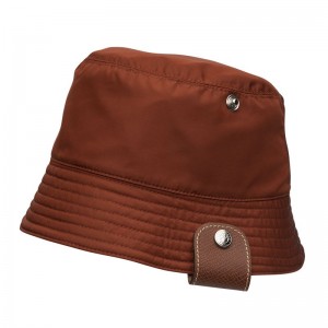 Brown / Pink Longchamp Reversible Women Bucket Hat | Ksa-372EFSZOX