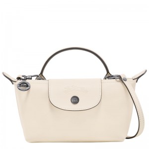 Cream Longchamp Le Pliage Xtra Xs Women Pouch | Ksa-395NBKREA