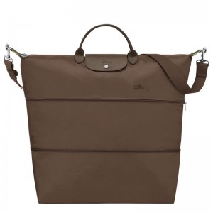Dark Brown Longchamp Le Pliage Green Expandable Men Travel Bag | Ksa-063JSRLEH