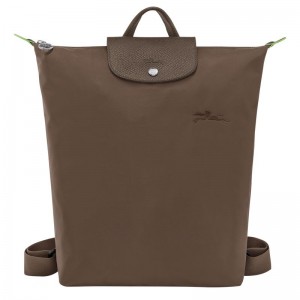 Dark Brown Longchamp Le Pliage Green M Men Backpack | Ksa-097KWEOQX
