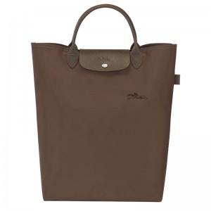Dark Brown Longchamp Le Pliage Green M Women Tote Bag | Ksa-962TPVHYQ