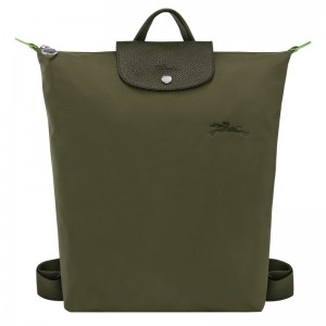 Dark Olive Longchamp Le Pliage Green M Men Backpack | Ksa-801DOFMNH