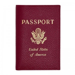 Dark Pink Longchamp Le Foulonné Women Passport Holder | Ksa-935UVDEHC