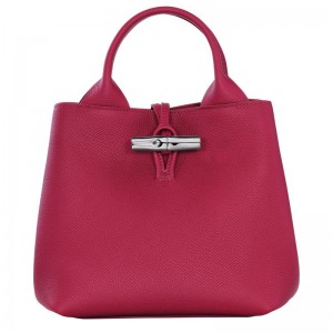 Dark Pink Longchamp Le Roseau S Women Handbag | Ksa-607BJYEGA