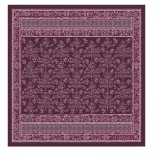 Dark Purple Longchamp Tree Of Life 50 Women Scarf | Ksa-345VFPZSK