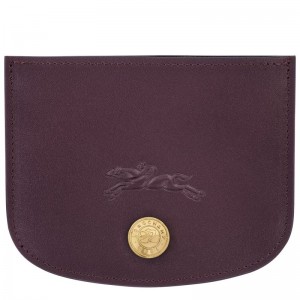 Dark Purple Longchamp Épure Women Card Holder | Ksa-043UVWCBX