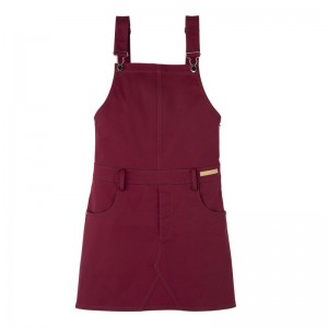 Dark Red Longchamp Gabardine Women Dress | Ksa-962NUYFTO
