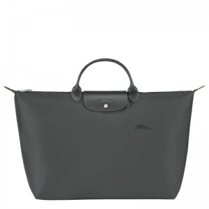 Deep Grey Longchamp Le Pliage Green L Women Travel Bag | Ksa-839VAQYGK