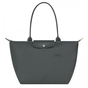 Deep Grey Longchamp Le Pliage Green L Women Tote Bag | Ksa-356WRIQCL