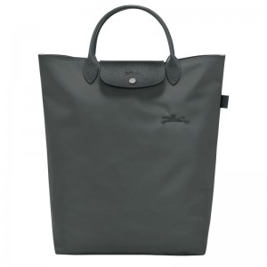 Deep Grey Longchamp Le Pliage Green M Women Tote Bag | Ksa-160TGMUFQ
