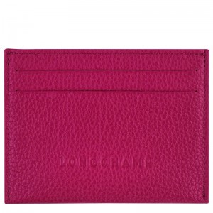 Fuchsia Longchamp Le Foulonné Men Card Holder | Ksa-057PJDZAU