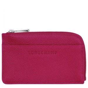 Fuchsia Longchamp Le Foulonné Men Card Holder | Ksa-875IJHODN
