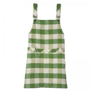 Green Longchamp Vichy Jacquard Women Dress | Ksa-213CZITAW