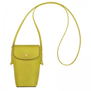 Green Longchamp Épure With Leather Lace Men Phone Case | Ksa-325AVCBYQ