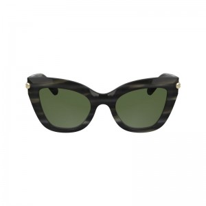 Grey Longchamp Acetate Women Sunglasses | Ksa-746ZRWOFG