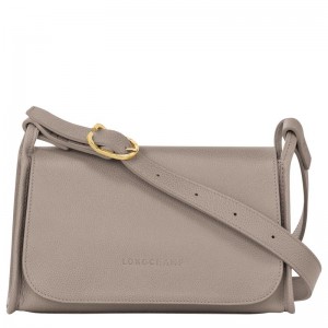 Grey Longchamp Le Foulonné M Women Crossbody Bag | Ksa-916ZKELRJ