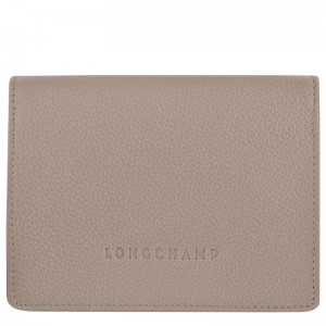 Grey Longchamp Le Foulonné Women Wallet | Ksa-457QGYSIO