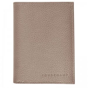 Grey Longchamp Le Foulonné Women Wallet | Ksa-193HXQFBE