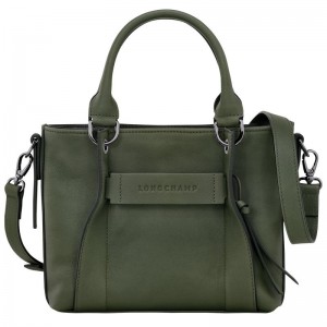 Khaki Longchamp 3D S Women Handbag | Ksa-670SWBRHL