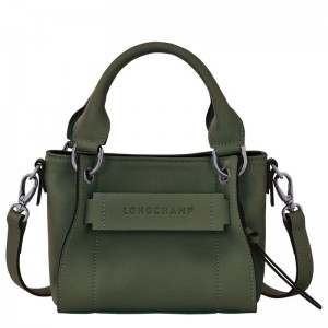 Khaki Longchamp 3D Xs Women Handbag | Ksa-205HWGTPV