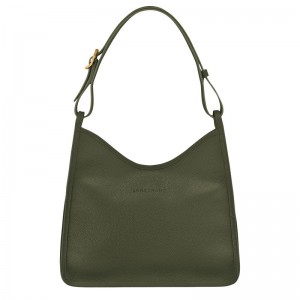 Khaki Longchamp Le Foulonné M Women Hobo Bag | Ksa-314YGMFXK