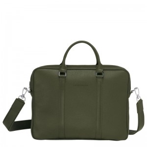 Khaki Longchamp Le Foulonné Xs Men Briefcase | Ksa-185BJUGVF
