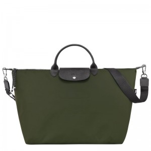 Khaki Longchamp Le Pliage Energy L Women Travel Bag | Ksa-651FGBSCY