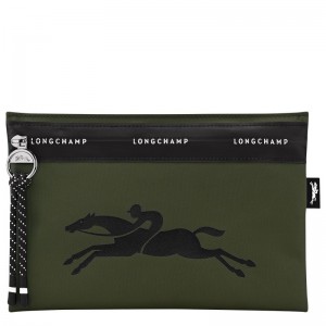 Khaki Longchamp Le Pliage Energy Men Pouch | Ksa-529LPISHW