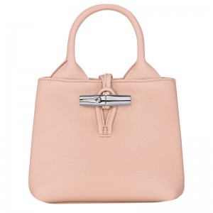 Light Rose Longchamp Le Roseau Xs Women Handbag | Ksa-481KNMVBD