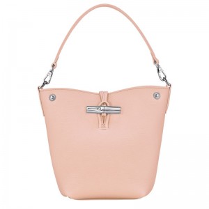 Light Rose Longchamp Le Roseau Xs Women Bucket Bag | Ksa-912ATUFOK