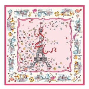 Multicolor Longchamp Equestrian Tower 50 Women Scarf | Ksa-614BLAUXW