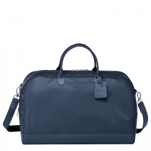 Navy Longchamp Le Foulonné L Men Travel Bag | Ksa-418JHCVWY