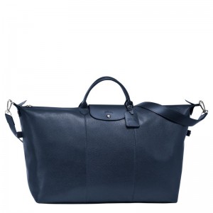 Navy Longchamp Le Foulonné L Women Travel Bag | Ksa-560VLYKQD